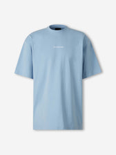 Balenciaga Hombre Barcelona Camiseta Cuello Redondo color Azul Celeste sku 553-004673 01 - Foto 1