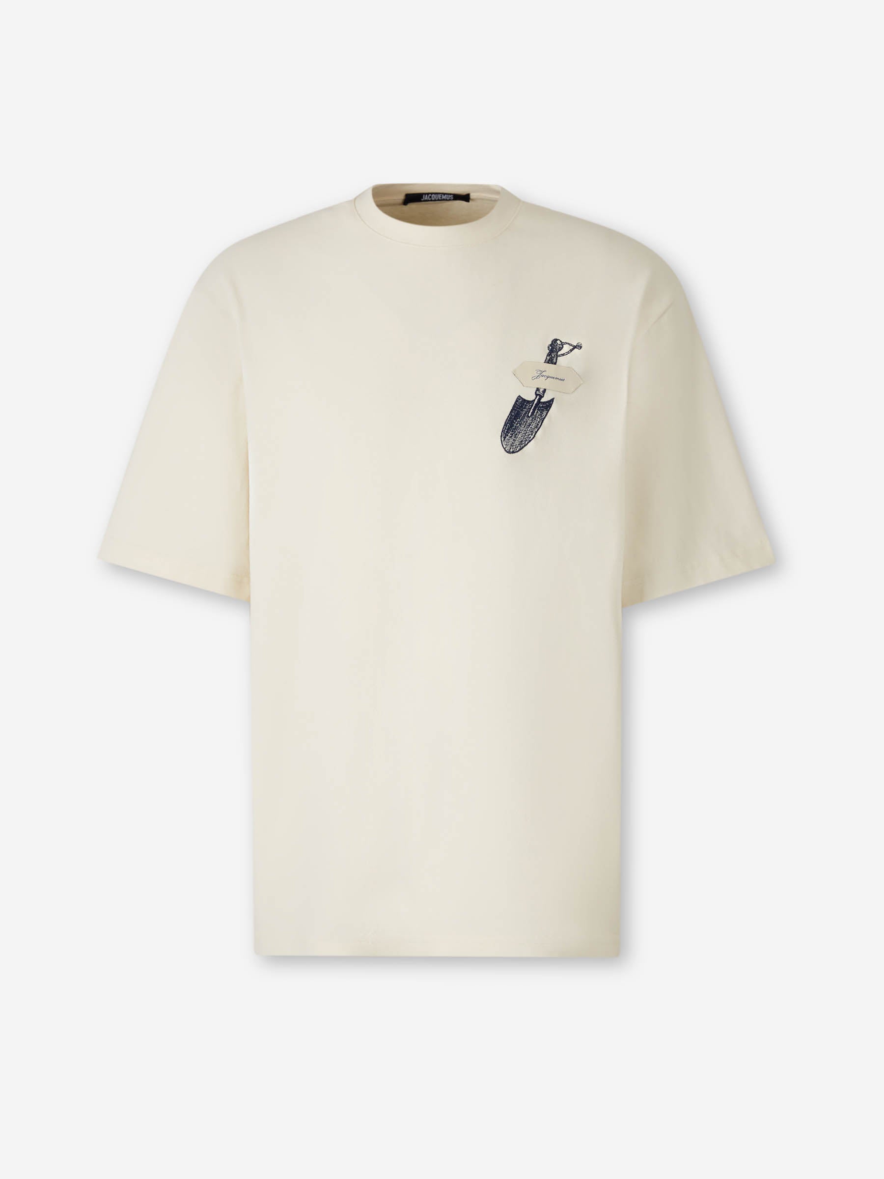 Jacquemus Hombre Barcelona Camiseta Cuello Redondo color Crema sku 553-004679 00 - Foto 1