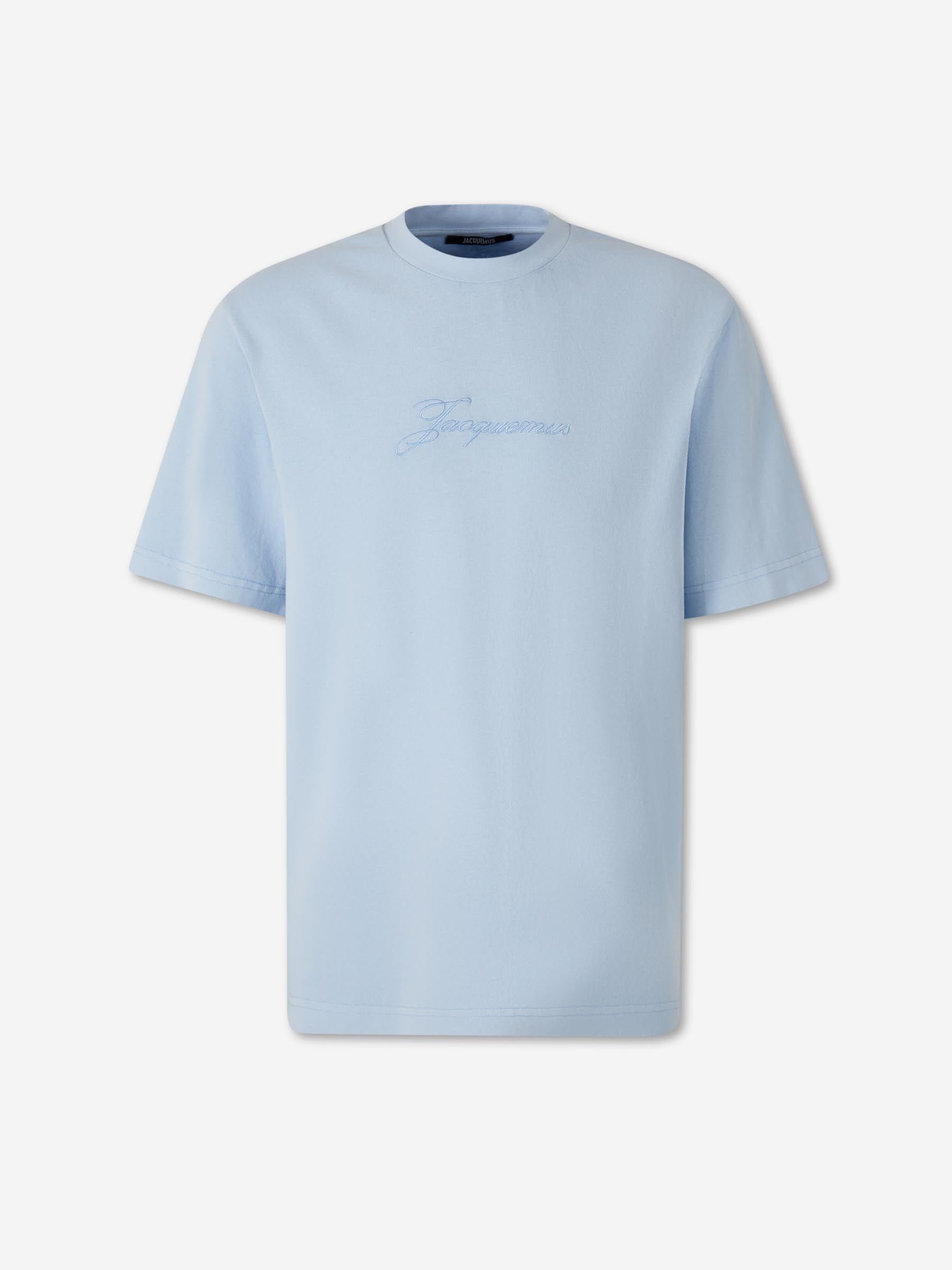 Jacquemus Hombre Barcelona Camiseta Pigmento color Azul Celeste sku 553-004681 01 - Foto 1