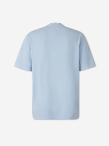 Jacquemus Hombre Barcelona Camiseta Pigmento color Azul Celeste sku 553-004681 01 - Foto 2