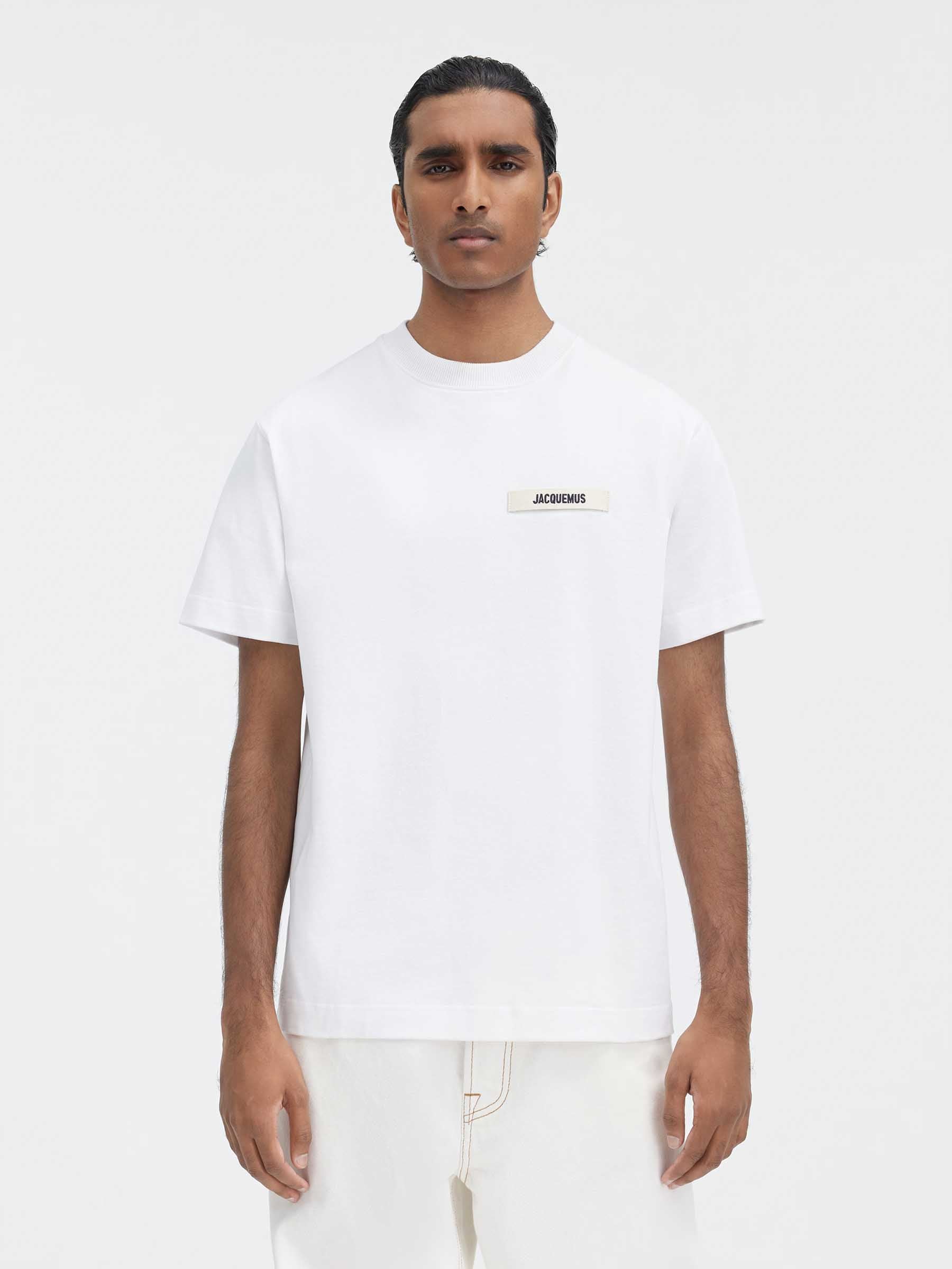 Jacquemus Hombre Barcelona Camiseta Gros Grain color Blanco sku 553-004682 00 - Foto 2