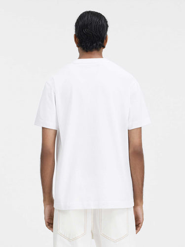 Jacquemus Hombre Barcelona Camiseta Gros Grain color Blanco sku 553-004682 00 - Foto 3