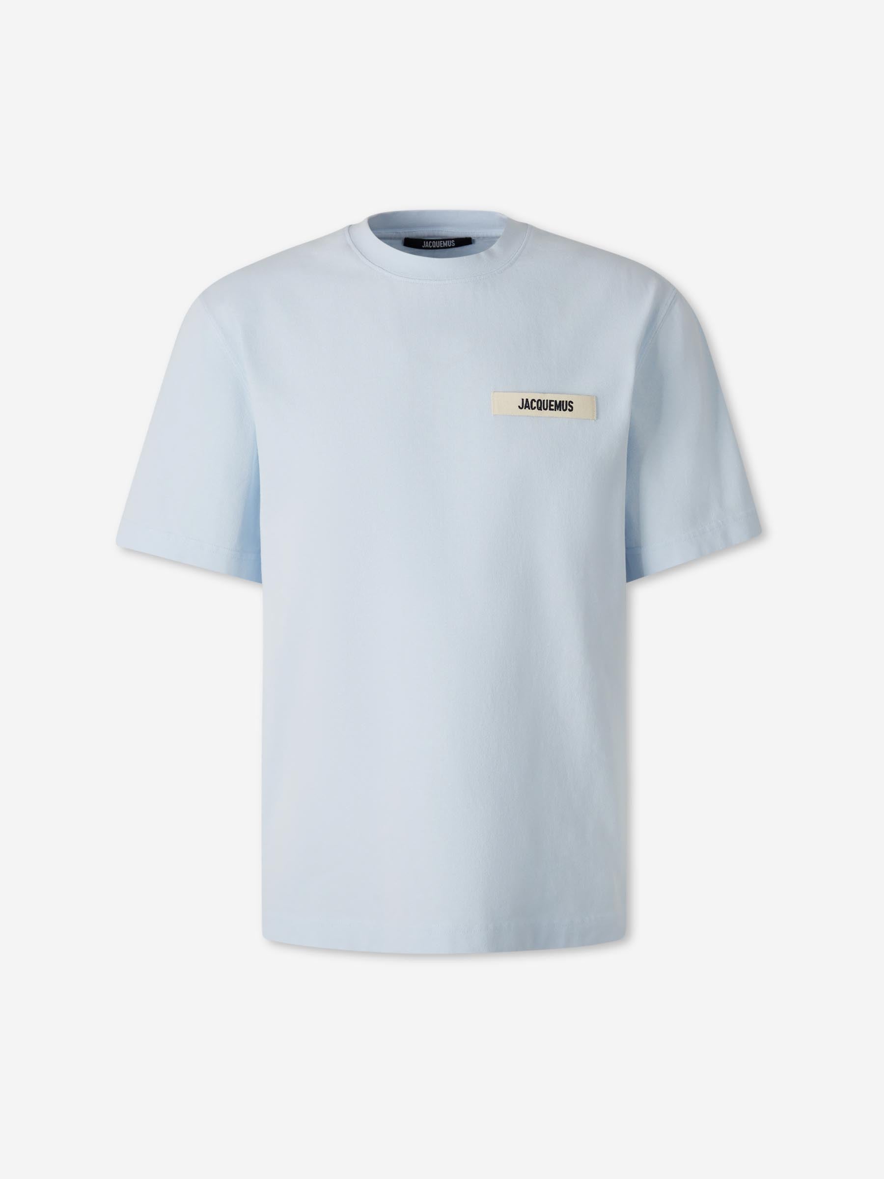 Jacquemus Hombre Barcelona Camiseta Gros Grain color Azul Celeste sku 553-004682 03 - Foto 1