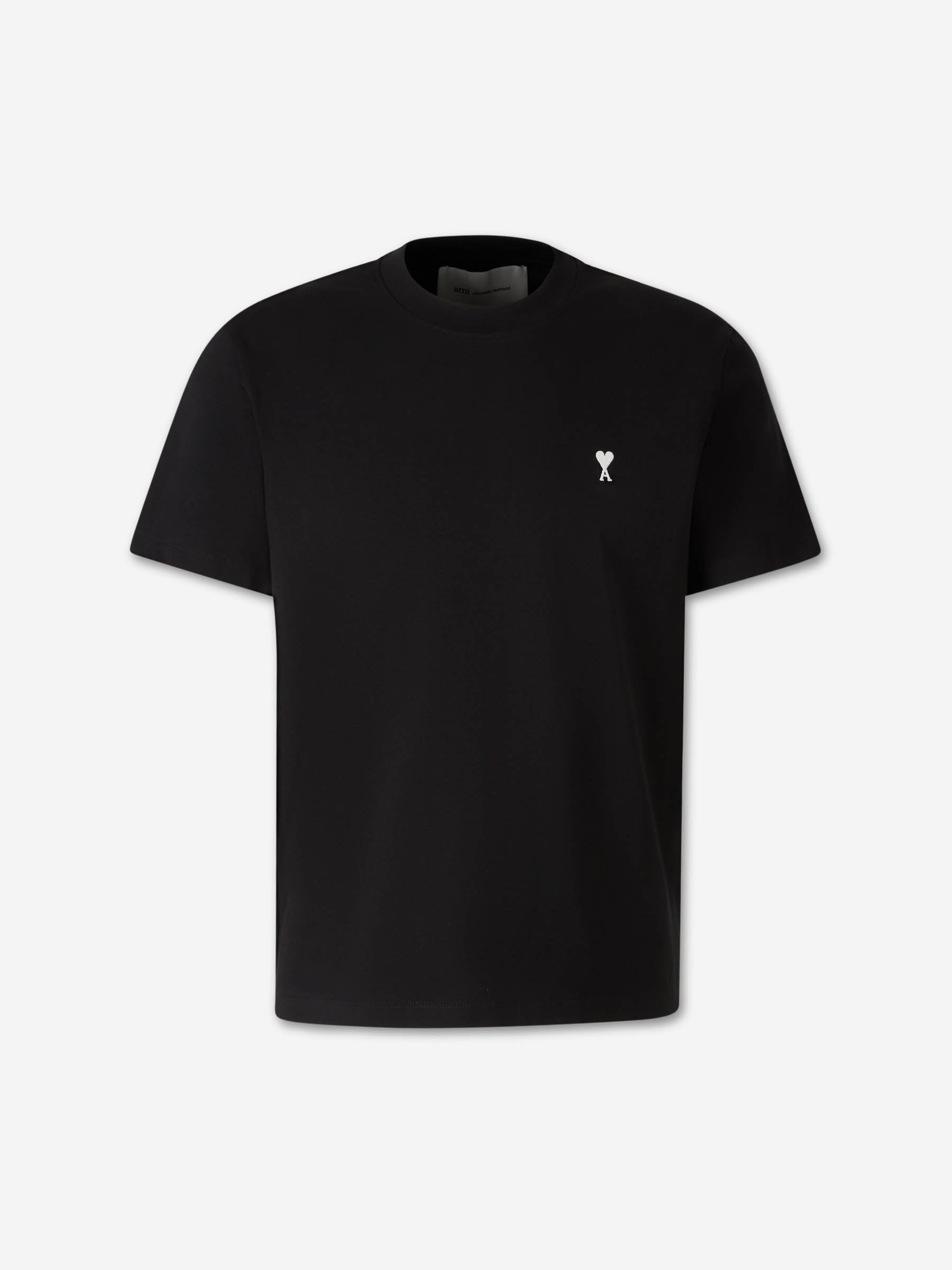 Ami Paris Hombre Barcelona Camiseta Cuello Redondo color Negro sku 553-004690 02 - Foto 1