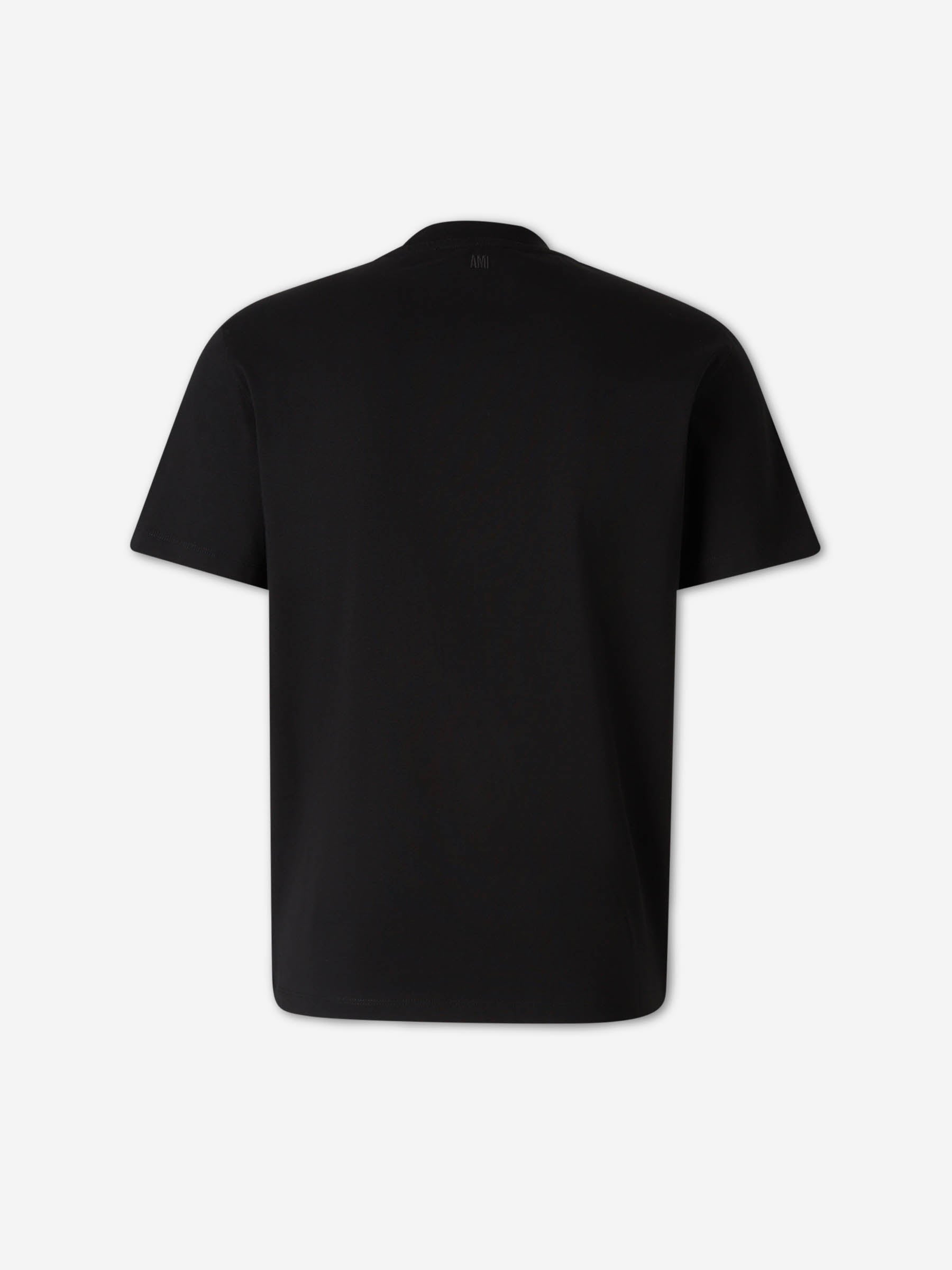 Ami Paris Hombre Barcelona Camiseta Cuello Redondo color Negro sku 553-004690 02 - Foto 2