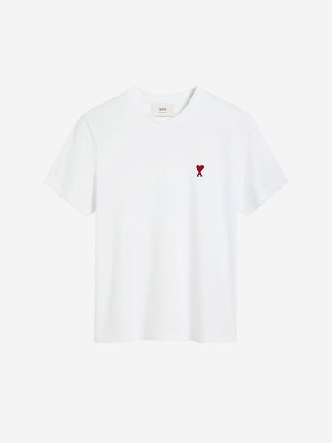 Ami Paris Hombre Barcelona Camiseta Logo Algodón color Blanco sku 553-004691 01 - Foto 1