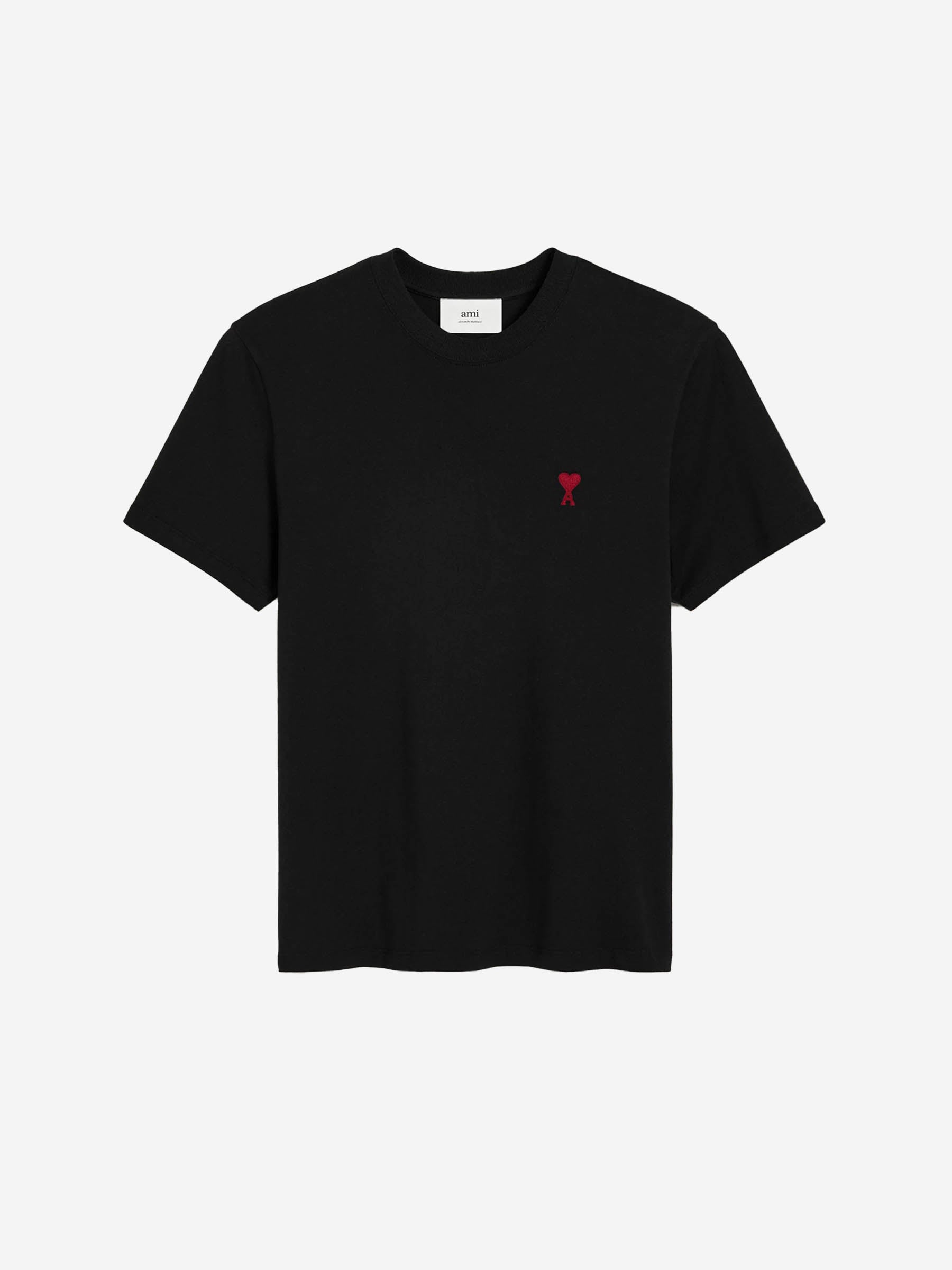 Ami Paris Hombre Barcelona Camiseta Logo Algodón color Negro sku 553-004691 02 - Foto 1