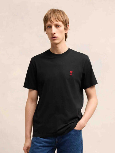 Ami Paris Hombre Barcelona Camiseta Logo Algodón color Negro sku 553-004691 02 - Foto 2