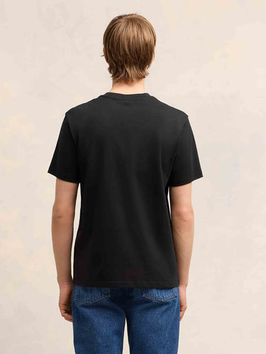 Ami Paris Hombre Barcelona Camiseta Logo Algodón color Negro sku 553-004691 02 - Foto 3