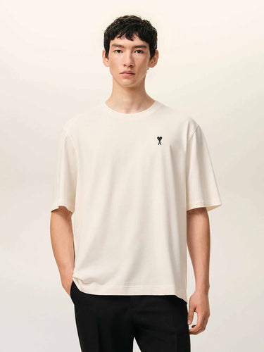 Ami Paris Hombre Barcelona Camiseta Logo Contraste color Crema sku 553-004692 01 - Foto 2
