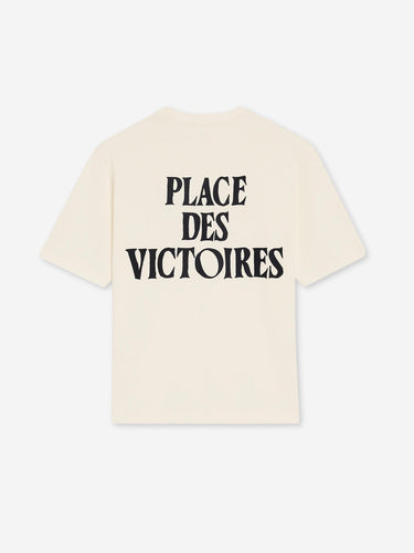 Ami Paris Hombre Barcelona Camiseta Logo Contraste color Crema sku 553-004692 01 - Foto 3