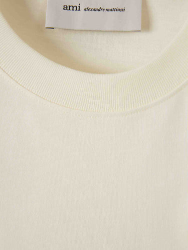 Ami Paris Hombre Barcelona Camiseta Cuello Redondo color Marfil sku 553-004694 01 - Foto 2