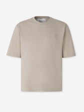 Ami Paris Hombre Barcelona Camiseta Cuello Redondo color Beige sku 553-004694 02 - Foto 1