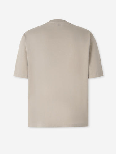 Ami Paris Hombre Barcelona Camiseta Cuello Redondo color Beige sku 553-004694 02 - Foto 2