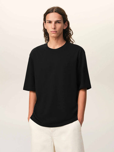 Ami Paris Hombre Barcelona Camiseta Logo Contraste color Negro sku 553-004694 03 - Foto 2