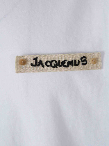 Jacquemus Le Plage Hombre Barcelona Camiseta Logo Parche color Blanco sku 553-004705 01 - Foto 4