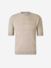Lardini Hombre Barcelona Camiseta Punto Lino color Beige sku 553-004714 01 - Foto 1