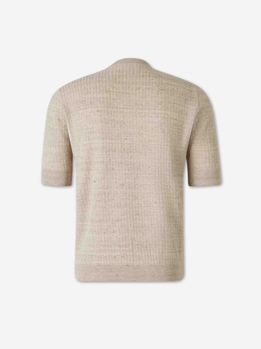 Lardini Hombre Barcelona Camiseta Punto Lino color Beige sku 553-004714 01 - Foto 2