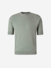Lardini Hombre Barcelona Camiseta Punto Lino color Verde sku 553-004714 02 - Foto 1