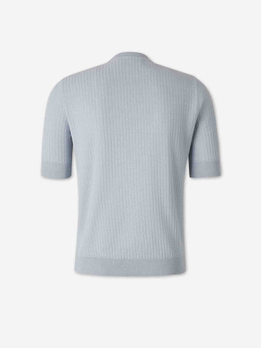 Lardini Hombre Barcelona Camiseta Punto Lino color Azul Celeste sku 553-004714 03 - Foto 2