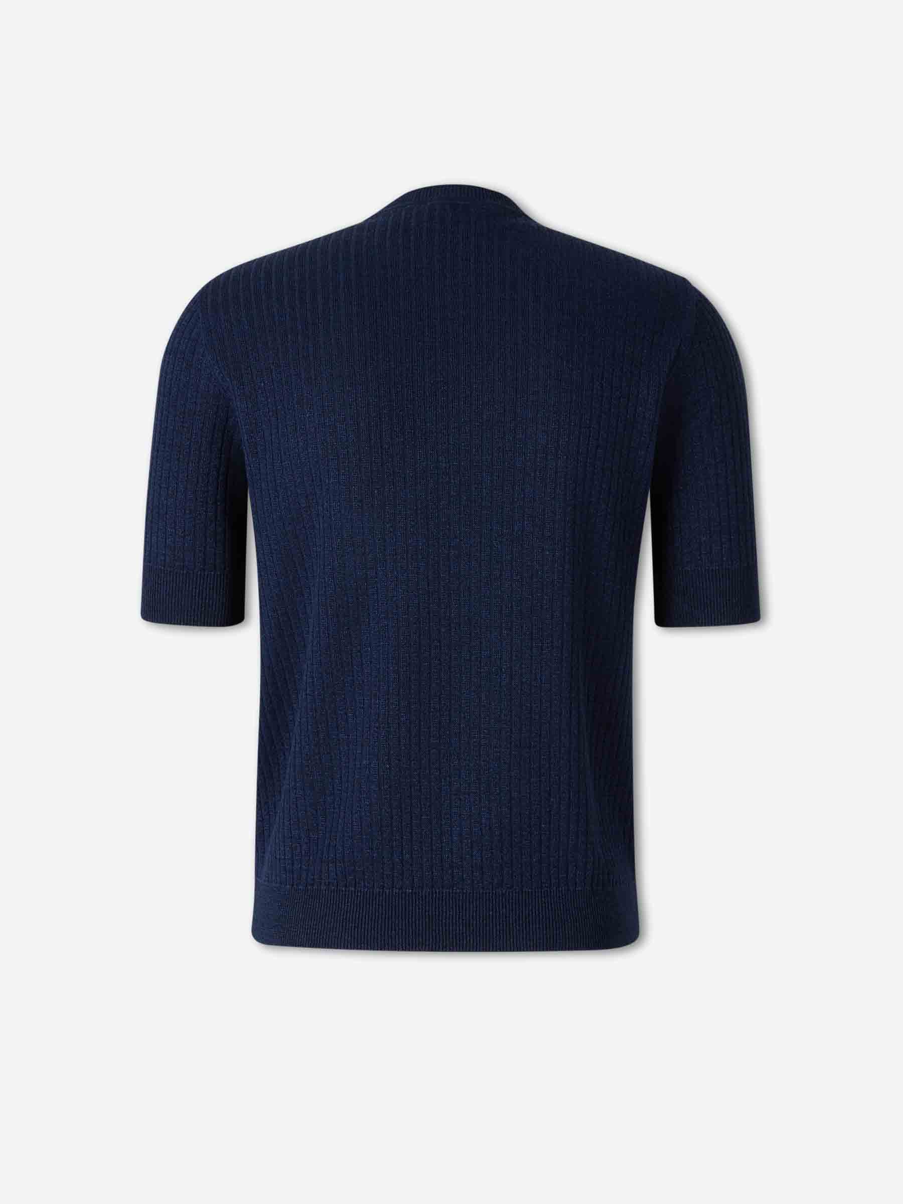 Lardini Hombre Barcelona Camiseta Punto Lino color Azul Marino sku 553-004714 04 - Foto 2
