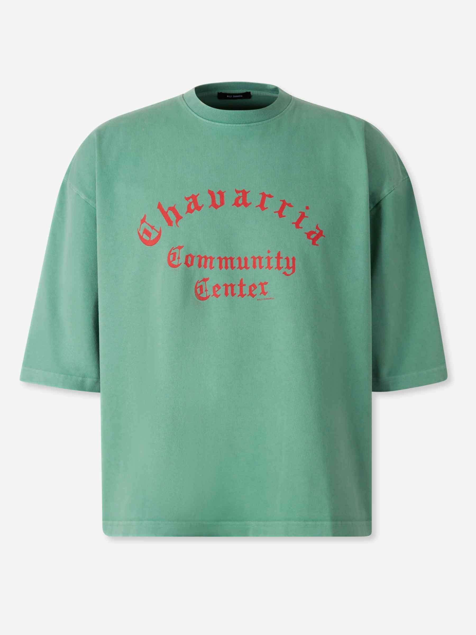 Willy Chavarria Hombre Barcelona Camiseta Community Center color Verde sku 553-004719 01 - Foto 1