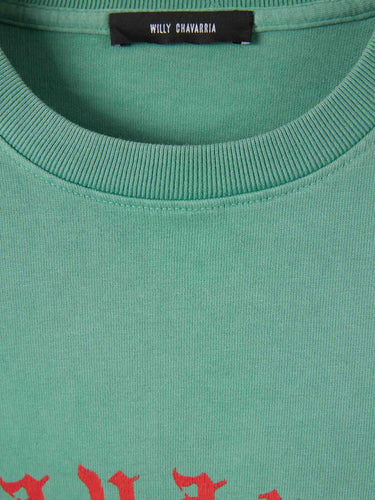 Willy Chavarria Hombre Barcelona Camiseta Community Center color Verde sku 553-004719 01 - Foto 3