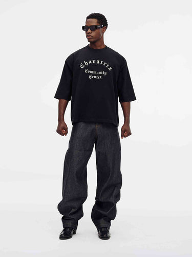 Willy Chavarria Hombre Barcelona Camiseta Community Center color Negro sku 553-004719 02 - Foto 2