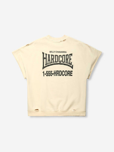 Willy Chavarria Hombre Barcelona Camiseta Hardcore Muscle color Crema sku 553-004721 02 - Foto 3