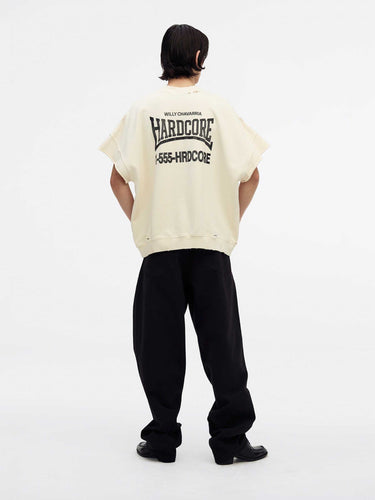 Willy Chavarria Hombre Barcelona Camiseta Hardcore Muscle color Crema sku 553-004721 02 - Foto 4