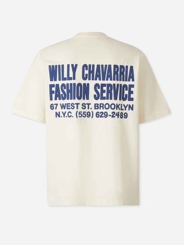 Willy Chavarria Hombre Barcelona Camiseta Fashion Serivices color Blanco sku 553-004725 01 - Foto 2