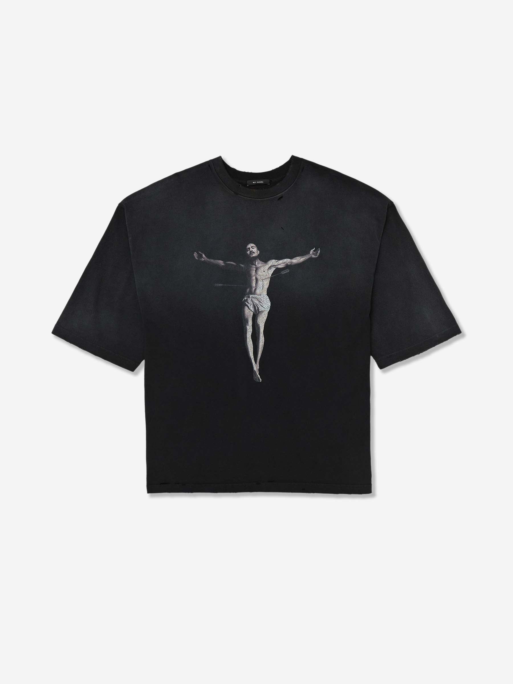 Willy Chavarria Hombre Barcelona Camiseta Cuello Redondo color Negro sku 553-004726 01 - Foto 1