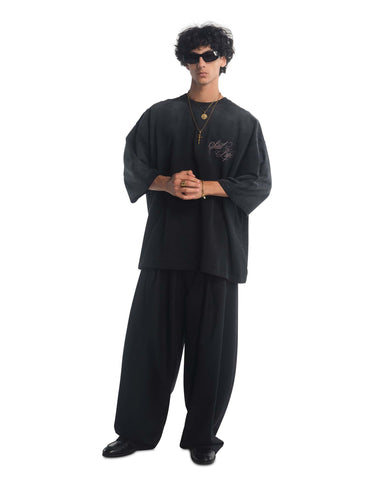 Willy Chavarria Hombre Barcelona Camiseta Cuello Redondo color Negro sku 553-004728 01 - Foto 2