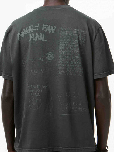 Our Legacy Hombre Barcelona Camiseta Manga Corta Angry Fan Mail color Negro sku 553-004731 01 - Foto 4