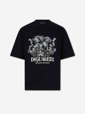 Dsquared2 Hombre Barcelona Camiseta Gráfica Algodón color Negro sku 553-004735 01 - Foto 1