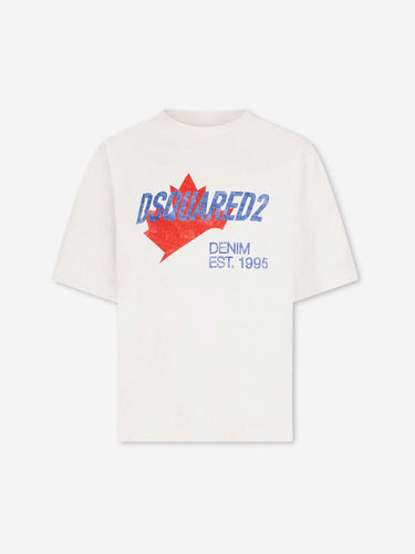 Dsquared2 Hombre Barcelona Camiseta Gráfica Algodón color Blanco sku 553-004738 01 - Foto 1