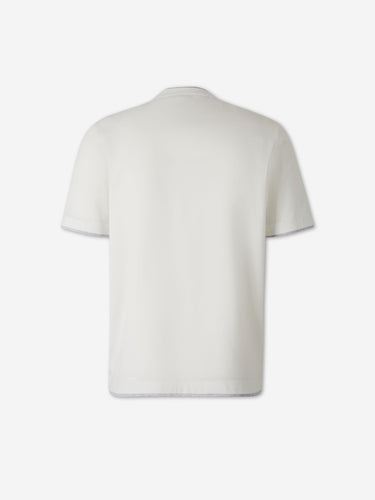 Santa Eulalia Hombre Barcelona Camiseta Ribete Contraste color Blanco sku 553-004745 01 - Foto 2