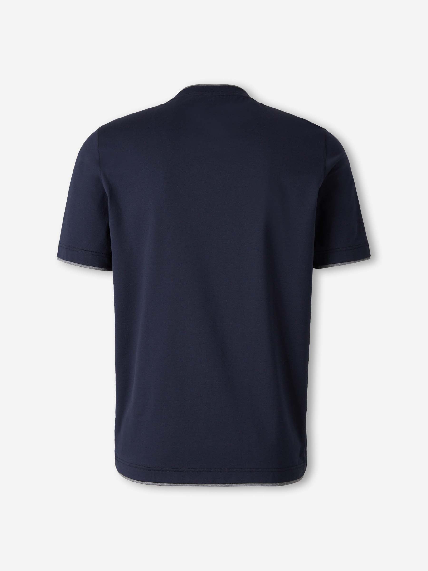 Santa Eulalia  Barcelona Camiseta Ribete Contraste color Azul Marino sku 553-004745 02 - Foto 2