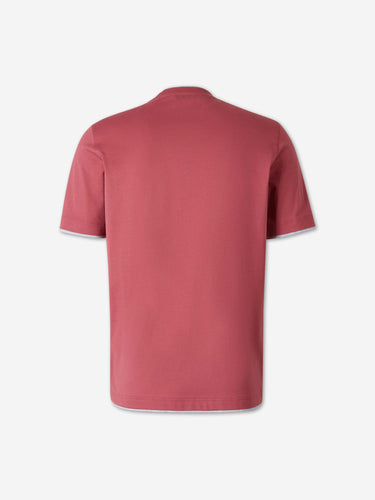 Santa Eulalia Hombre Barcelona Camiseta Ribete Contraste color Rojo sku 553-004745 03 - Foto 2