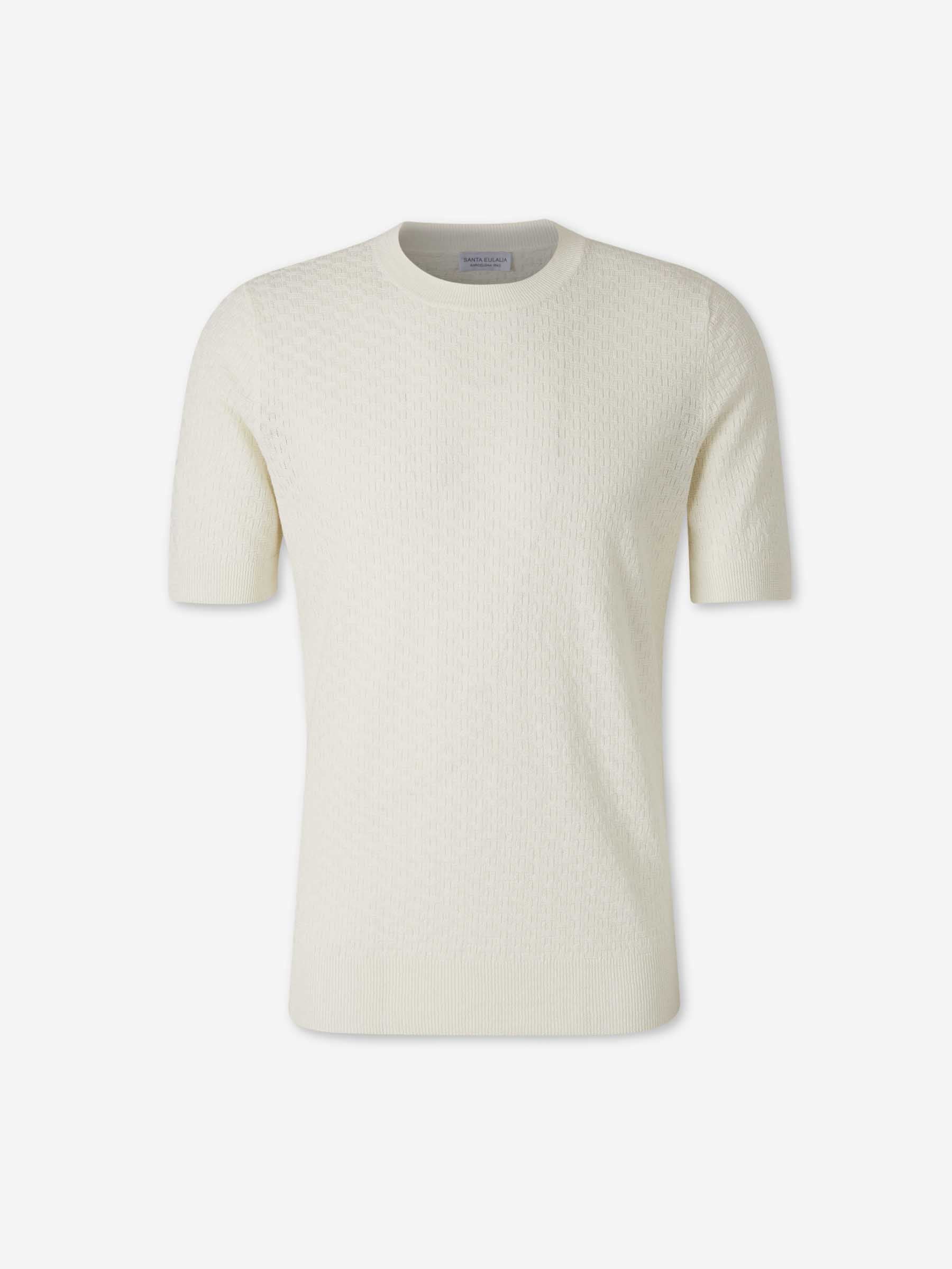 Santa Eulalia Hombre Barcelona Camiseta Cuello Redondo color Blanco sku 553-004747 01 - Foto 1