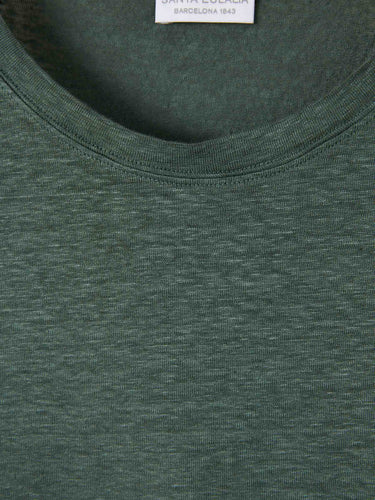 Santa Eulalia Hombre Barcelona Camiseta cuello redondo color Verde sku 553-004748 03 - Foto 3