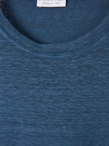 Santa Eulalia Hombre Barcelona Camiseta cuello redondo color Azul Marino sku 553-004748 04 - Foto 3