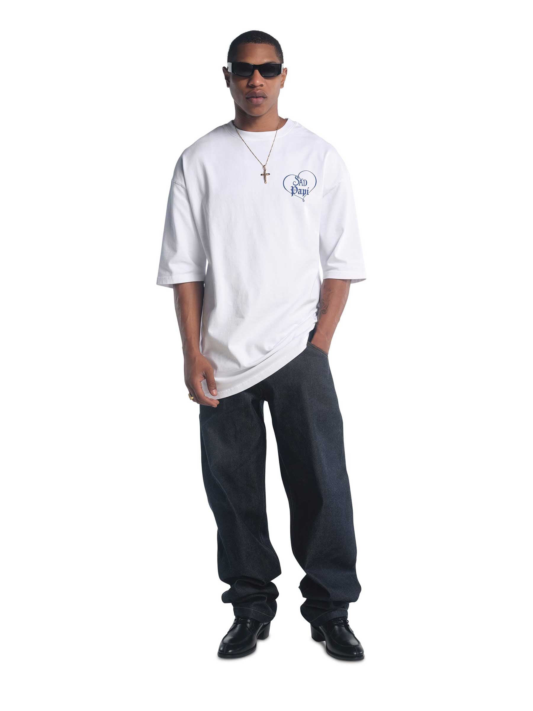 Willy Chavarria Hombre Barcelona Camiseta Cuello Redondo color Blanco sku 553-004751 01 - Foto 2