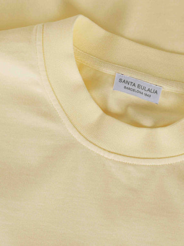 Santa Eulalia Hombre Barcelona Camiseta Lisa Algodón color Amarillo Claro sku 553-004759 04 - Foto 3