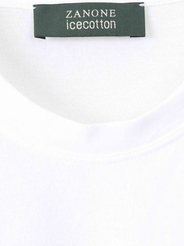 Zanone Hombre Barcelona Camiseta Lisa Algodón color Blanco sku 553-004760 01 - Foto 3