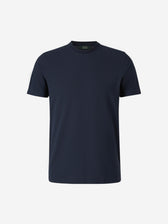 Zanone Hombre Barcelona Camiseta Lisa Algodón color Azul Marino sku 553-004760 02 - Foto 1