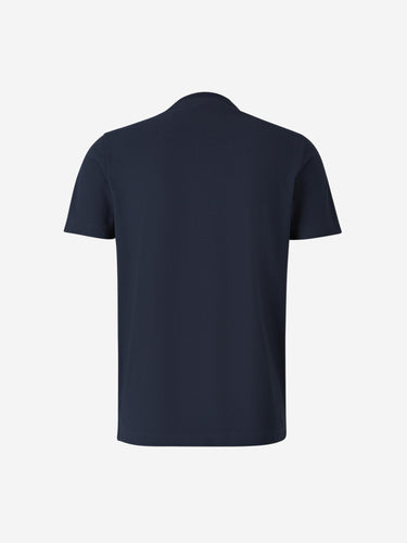 Zanone Hombre Barcelona Camiseta Lisa Algodón color Azul Marino sku 553-004760 02 - Foto 2