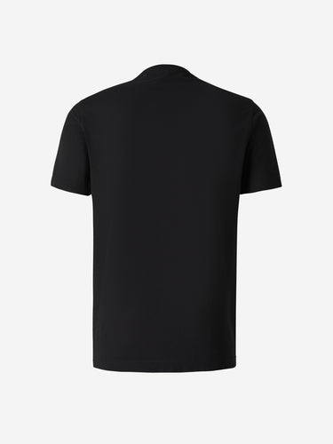 Zanone Hombre Barcelona Camiseta Lisa Algodón color Negro sku 553-004760 03 - Foto 2