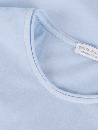 Santa Eulalia Hombre Barcelona Camiseta Cuello Redondo color Azul Celeste sku 553-004762 05 - Foto 3