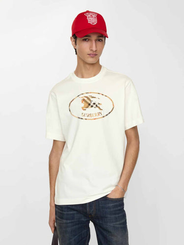 Burberry Hombre Barcelona Camiseta Cuello Redondo color Marfil sku 553-004766 01 - Foto 2